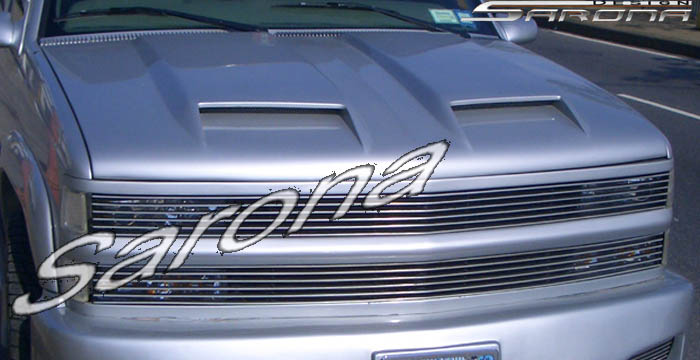 Custom GMC Sierra  Truck Hood (1992 - 1998) - $1150.00 (Part #GM-006-HD)